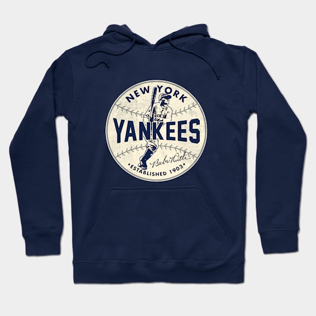 Babe Ruth Yankees by  Buck Tee Hoodie by Buck Tee